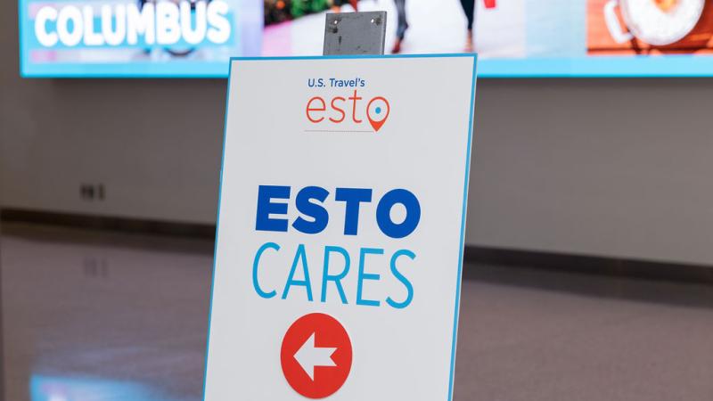 ESTO Cares sign