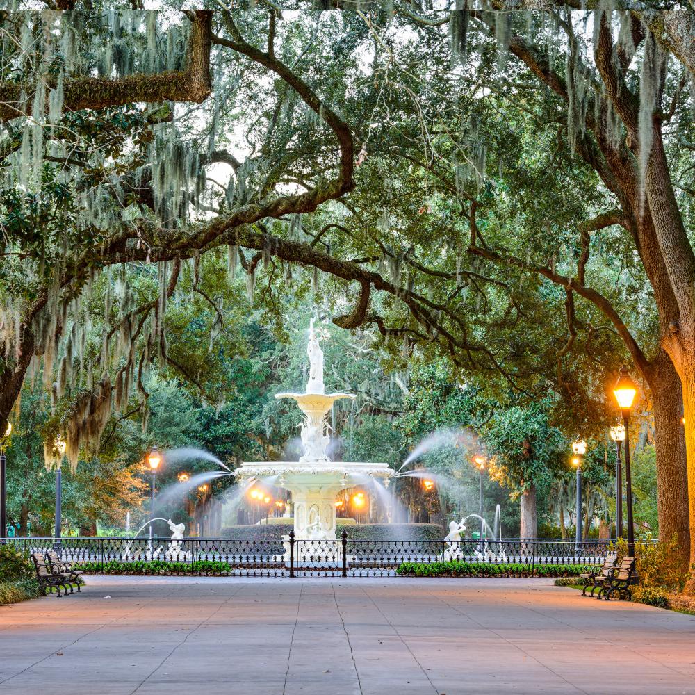 Forsyth Park in Savannah, Georgia